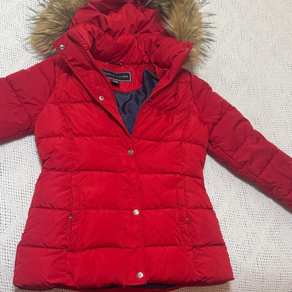 Tommy Hilfiger Red Jacket with Logo